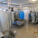 Modular milk processing workshop with a capacity of up to 5 tons per day