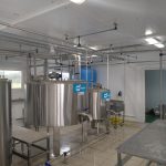 Modular milk processing workshop with a capacity of up to 2 tons per day