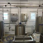 Modular milk processing workshop with a capacity of up to 1 ton per day