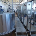 Prefabricated milk processing plant with the capacity of up to 20 tons per day