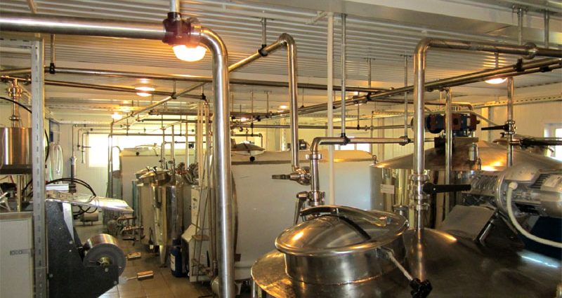 LLC Sibetalon, Tyumen Region. Milk processing workshop with the capacity of up to 5 tons per day, modular design