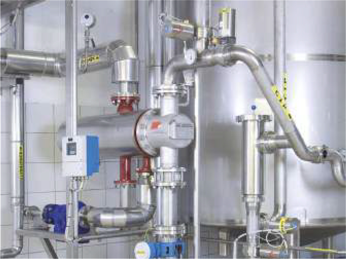 Level control in the CIP system during milk processing