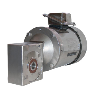 Stainless steel worm-type INNOVARI gearmotors